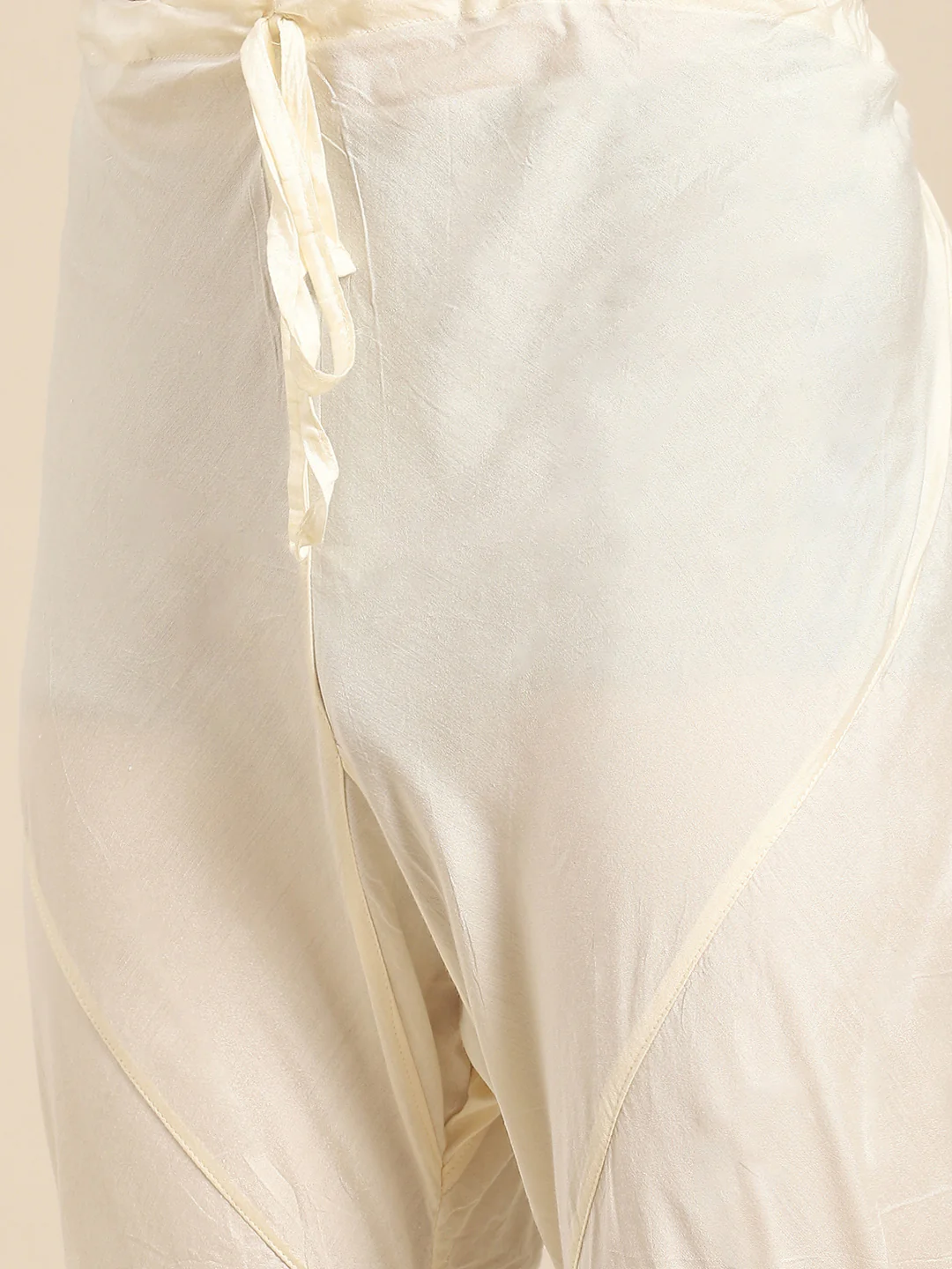 Men Light Pink Kurta Jacket Churidar Set - Image 6