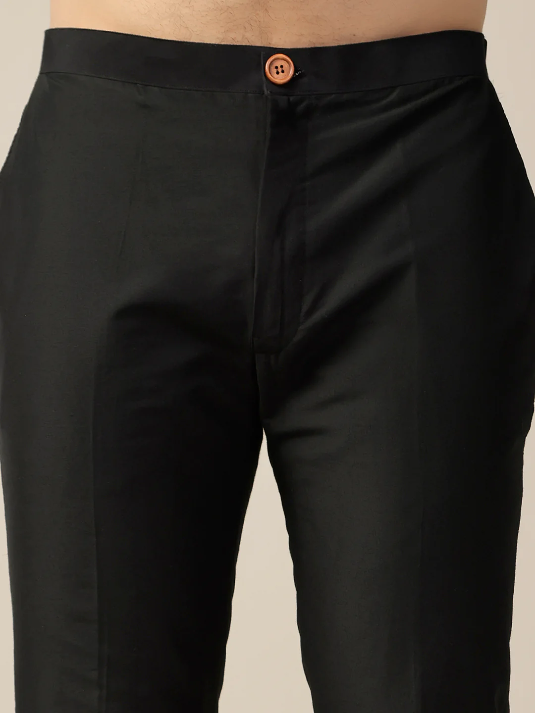 Men Black Kurta Trouser Set - Image 6